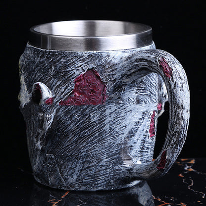 Mug Creation Resin Skull Mug Beer Water Cup