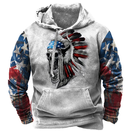 Cute Men's Urban 3D Digital Printing Sweater Male