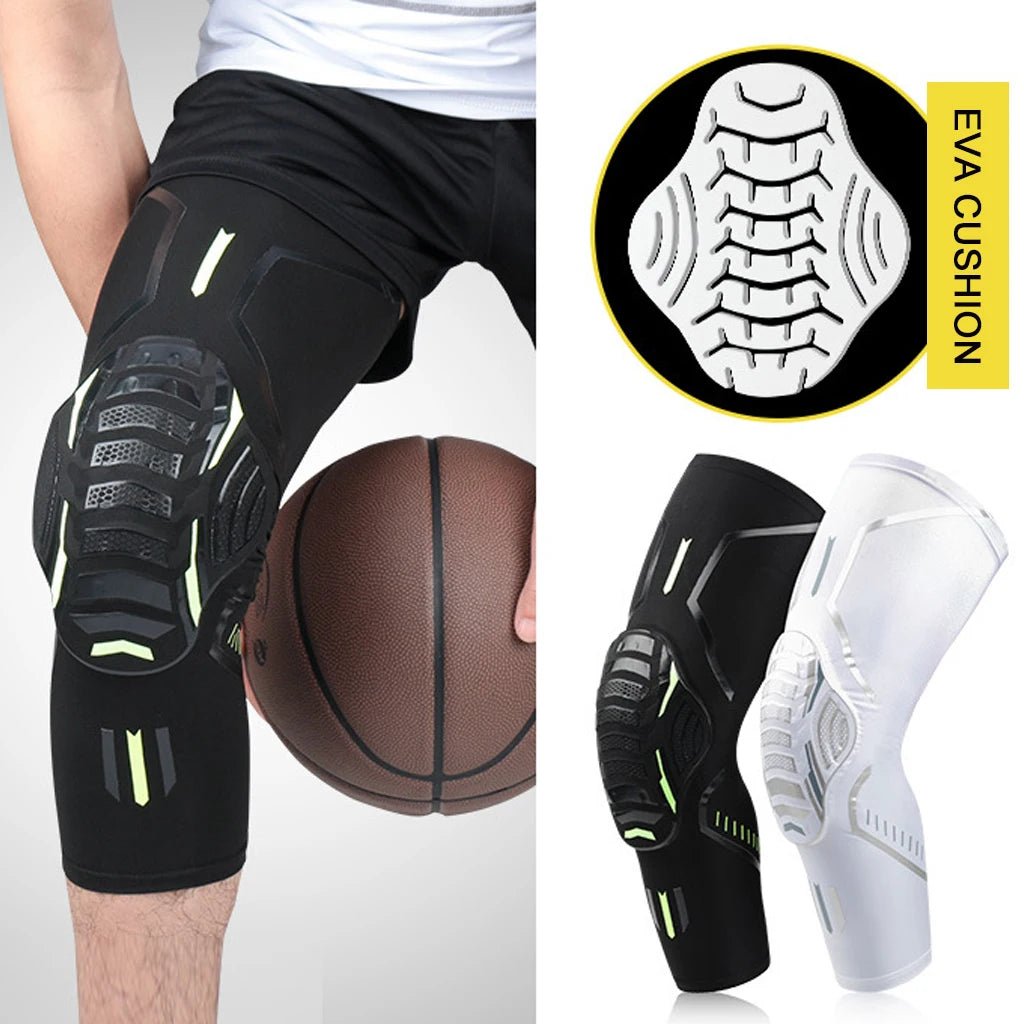 1 Piece Basketball Kneepads Compression Sleeve Foam Volleyball Knee Pad Protector Fitness Gear Sports Training Support Bracers