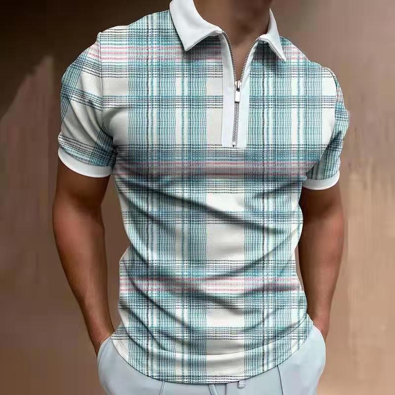 Cute Men's Solid Polo Summer Top Shirts 2023 7Style M