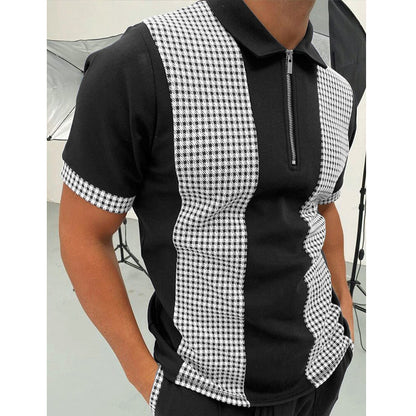 Cute Men's Solid Polo Summer Top Shirts 2023 14Style M