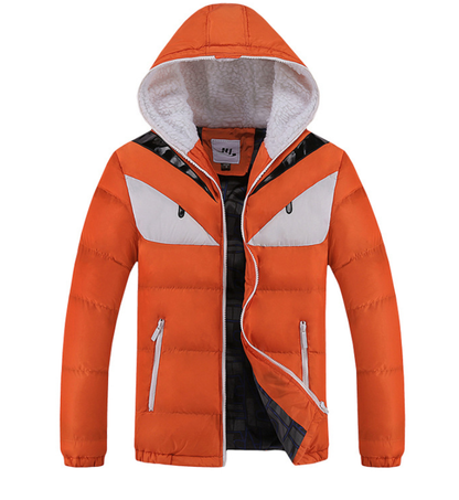 Warm Cute Casual Hooded Fashion 2023 for Men 18 - 24 Orange 3XL