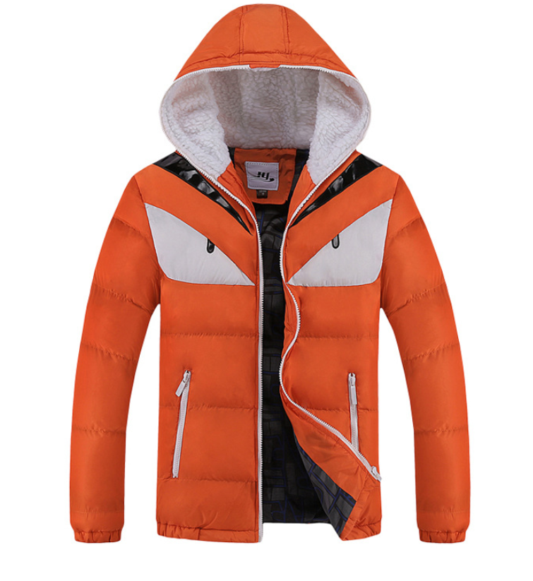 Warm Cute Casual Hooded Fashion 2023 for Men 18 - 24 Orange L