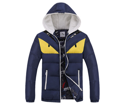 Warm Cute Casual Hooded Fashion 2023 for Men 18 - 24 Blue XL