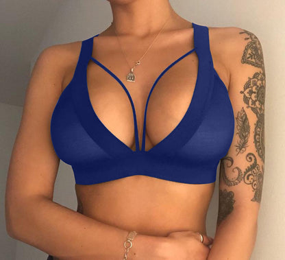 Lovely Comfortable Women's Bra 2023 Blue M