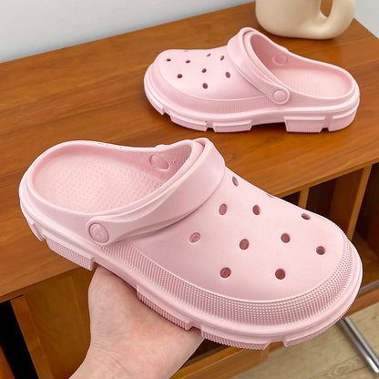 Outdoor Summer Women Men Sandals Beach Slippers Garden Clogs Shoes Pink 36to37