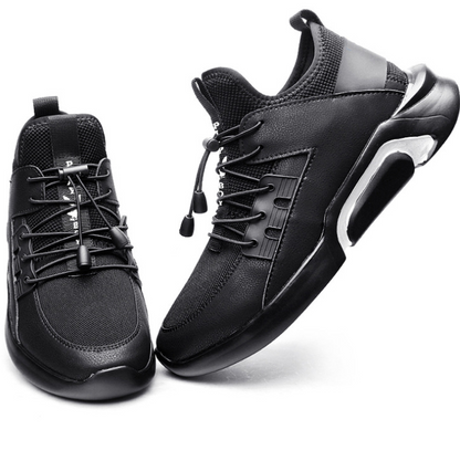 Male sneaker student breathable running shoes leisure shoes Black 41yards