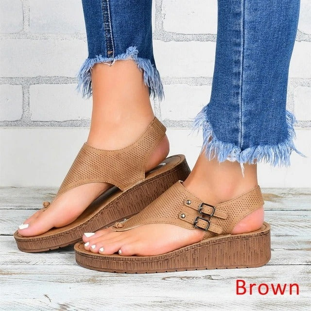 Women's Casual Summer Beach Outdoor Sanda Brown 35