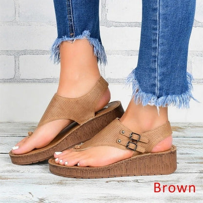 Women's Casual Summer Beach Outdoor Sanda Brown 41