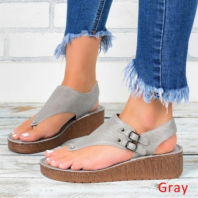 Women's Casual Summer Beach Outdoor Sanda Grey 37