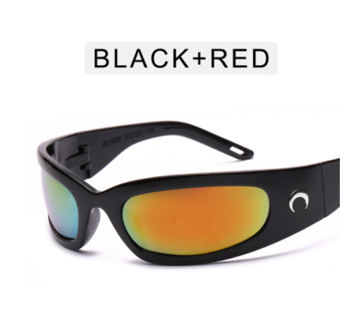 Elegant Women's Millennium Style Sports Cycling Glasses Red