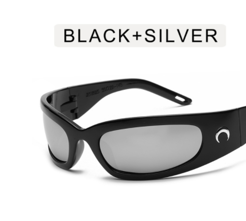 Elegant Women's Millennium Style Sports Cycling Glasses Silver