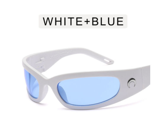 Elegant Women's Millennium Style Sports Cycling Glasses White