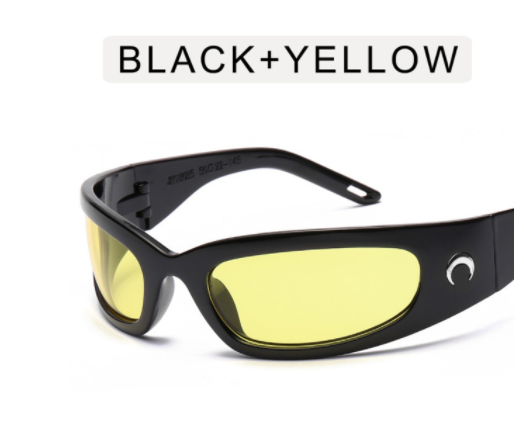 Elegant Women's Millennium Style Sports Cycling Glasses Yellow