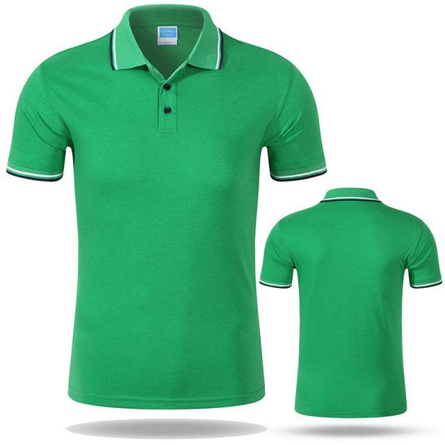 Men Casual Design Polo Shirt Green 3XL