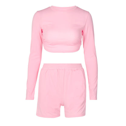 Women s Fashion Sports And Leisure Suit Women s Two Piece Suit Pink M