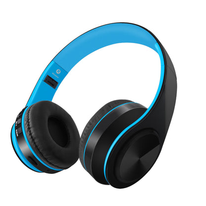 Compatible with Apple , Trending amazon wireless headset bluetooth headphones Blue