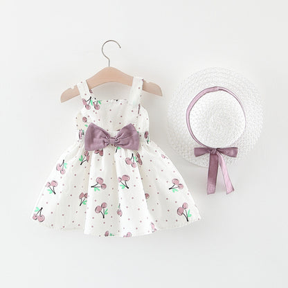 Girls Baby Dress Girls Summer Princess Dress Purple 80cm