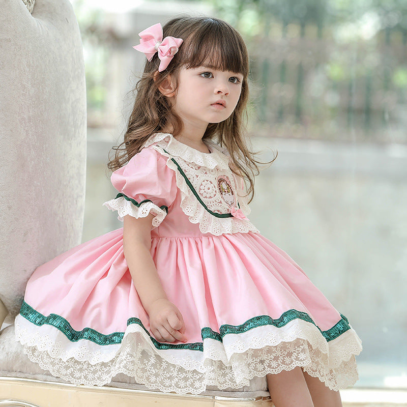 Girls Summer Princess Dress Children Dress B 100cm