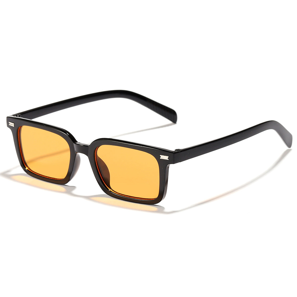 Men's And Women's Fashion UV Protection Sunglasses Black Yellow