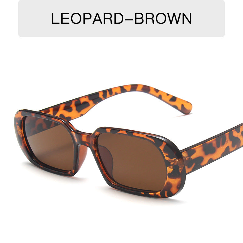 Women's Retro Small Frame Fashion Sunglasses Leopard No