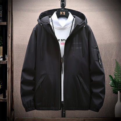 Summer Jacket Men's Jacket Men's Work Clothes Black L