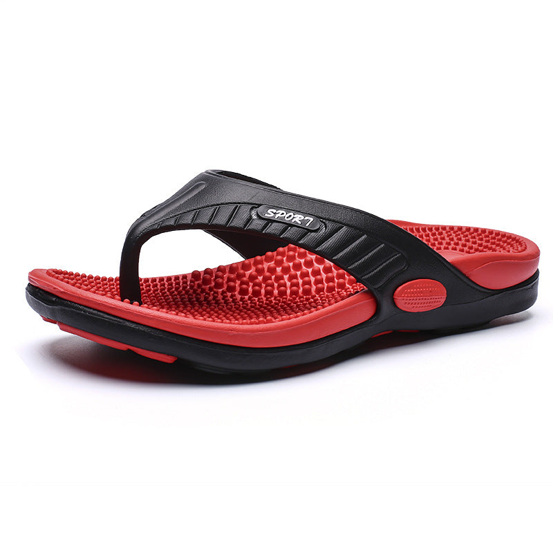 Flat Slippers, Home Slippers, Fashion Slippers For Outside Wear Red 41