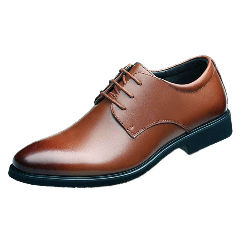 Mazefeng Top Quality Men's Wedding Office Shoes Brown 38