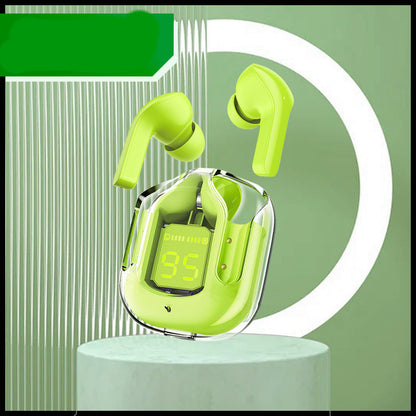 Wireless Bluetooth Headset Digital Display ENC Noise Reduction Wireless Green