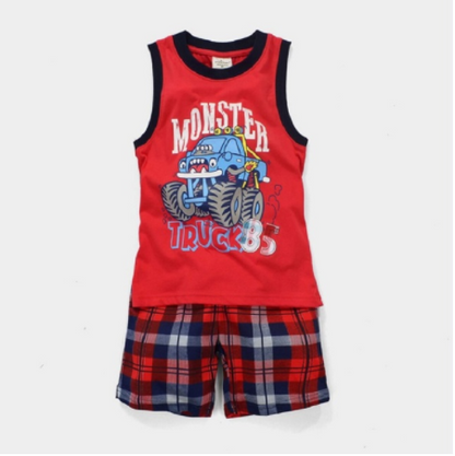 Children's Clothes Suits Summer Clothes for Boys Male Car 2Y7Y1 hand6sets