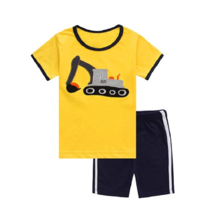 Children's Clothes Suits Summer Clothes for Boys Male Crane 2Y7Y1 hand6sets