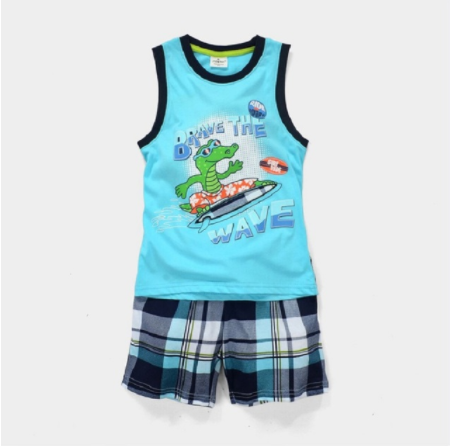 Children's Clothes Suits Summer Clothes for Boys Male Crocodile 2Y7Y1 hand6sets