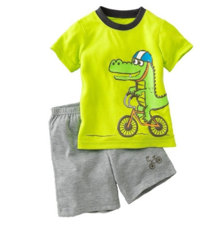 Children's Clothes Suits Summer Clothes for Boys Male Cyclist 2Y7Y1 hand6sets