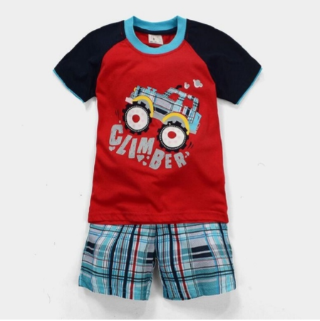 Children's Clothes Suits Summer Clothes for Boys Male Truck 2Y7Y1 hand6sets