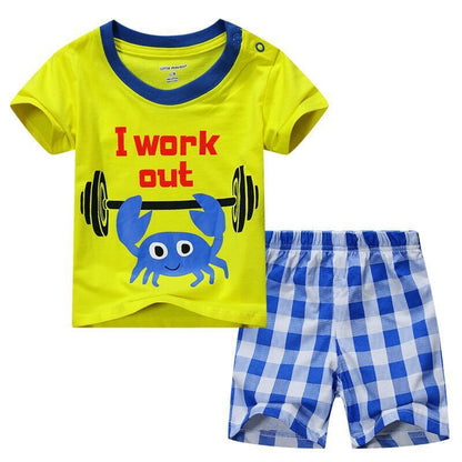 Children's Clothes Suits Summer Clothes for Boys Male Weightlifting 3y95cm