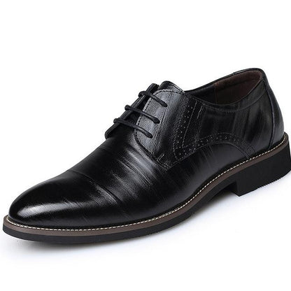 Elegant Men's Formal Wedding Office Shoes Black 38