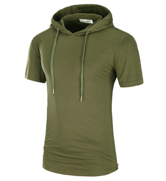 Cute Men's Stylish Camo Hooded T-Shirt