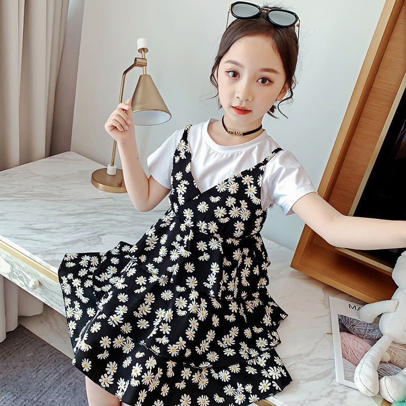 Lovely Beautiful Girl's Party Children Summer dress White 110cm