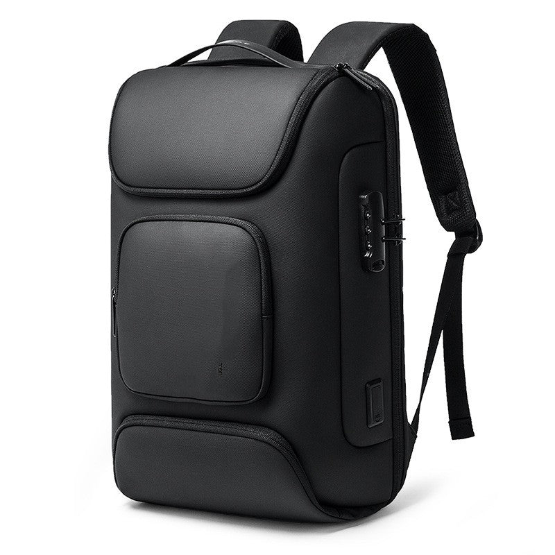 Men's Large Capacity Business Computer Backpack Black