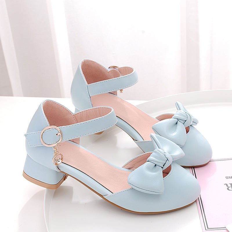 Lovely Girl's Wedding Summer Sandals Light Blue 28 18.3cm