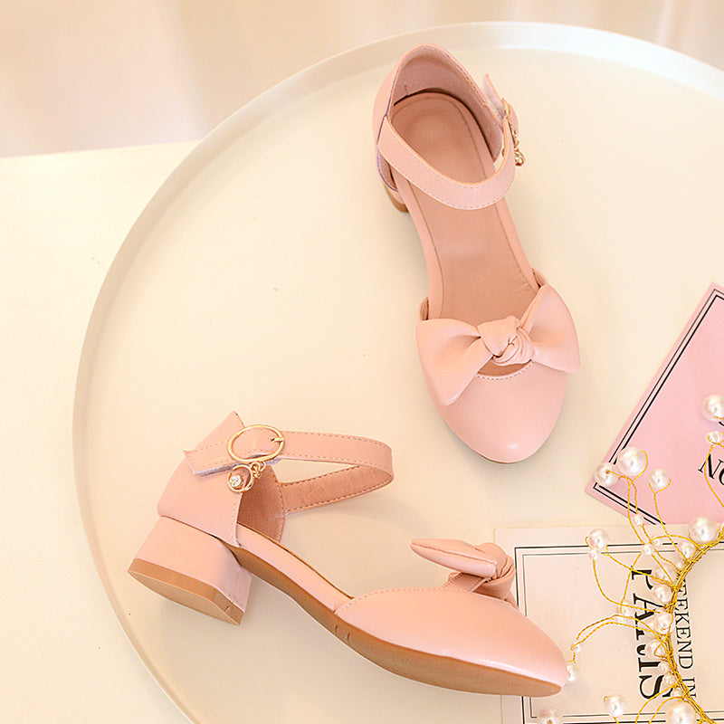 Lovely Girl's Wedding Summer Sandals Pink 28 18.3cm