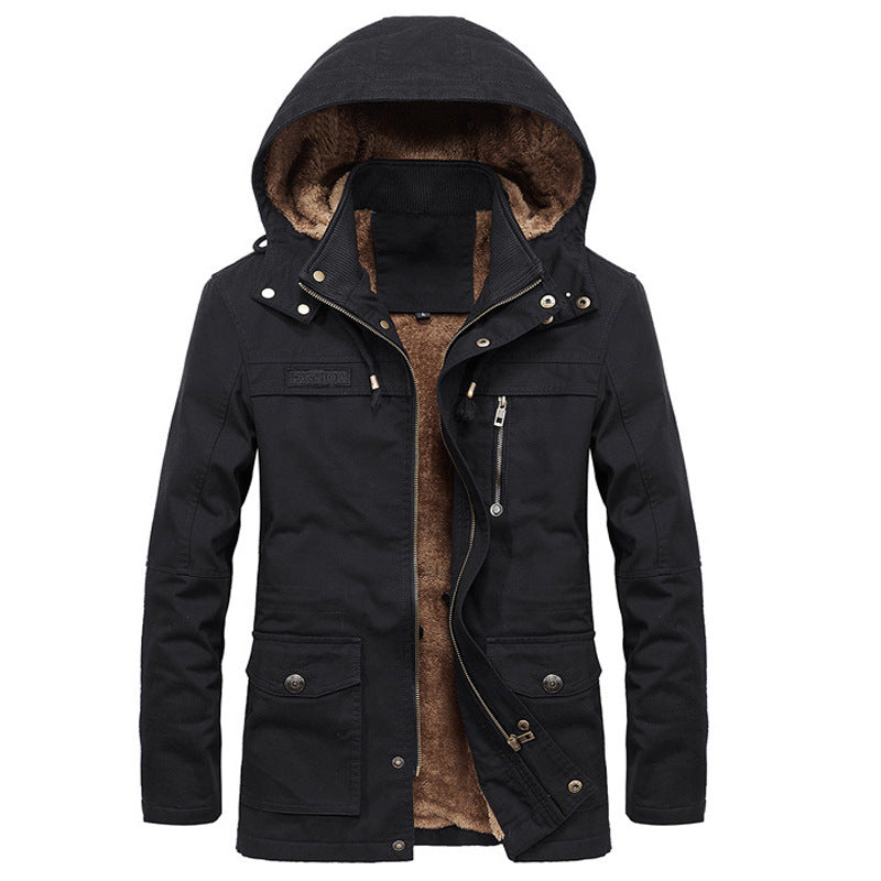 Cute Urban Men's Winter Jacket Black L