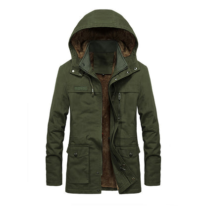 Cute Urban Men's Winter Jacket Military Green 2XL