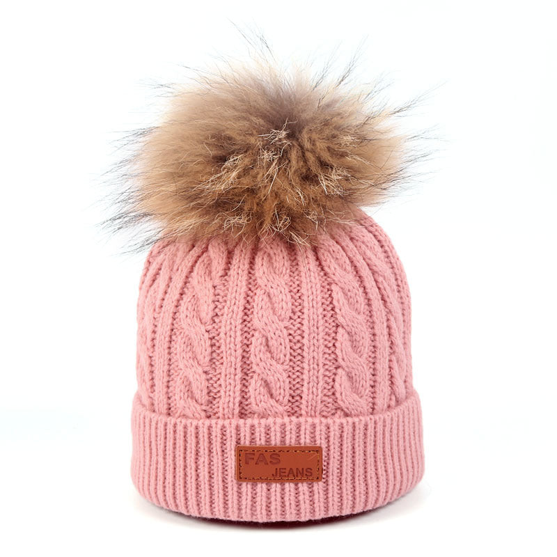 Comfy Warm Children's Winter Hat Pink