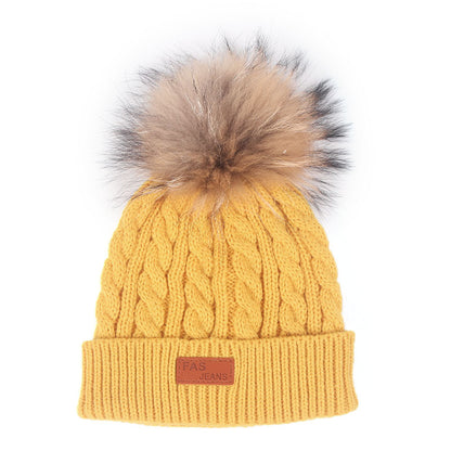 Comfy Warm Children's Winter Hat Yellow