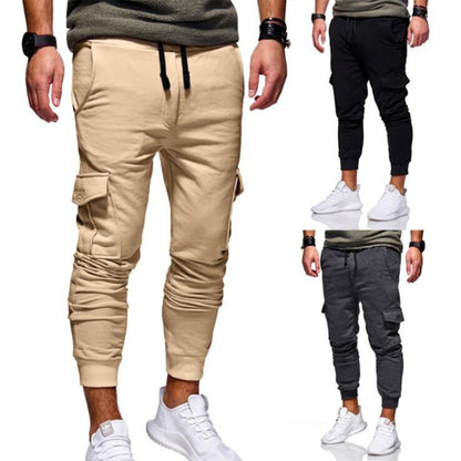 Cute Men's Urban Sweatpants Jogger Khaki 3XL