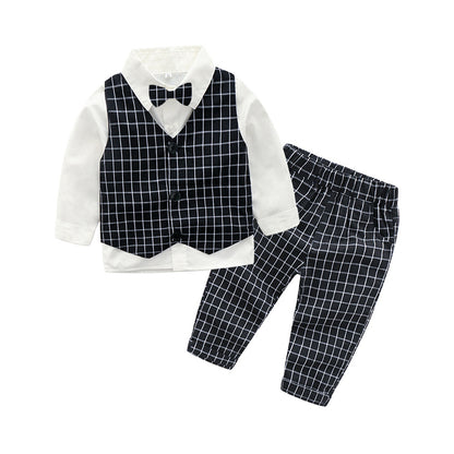 Elegant Children's Boy's Outfit Clothing Black 100cm