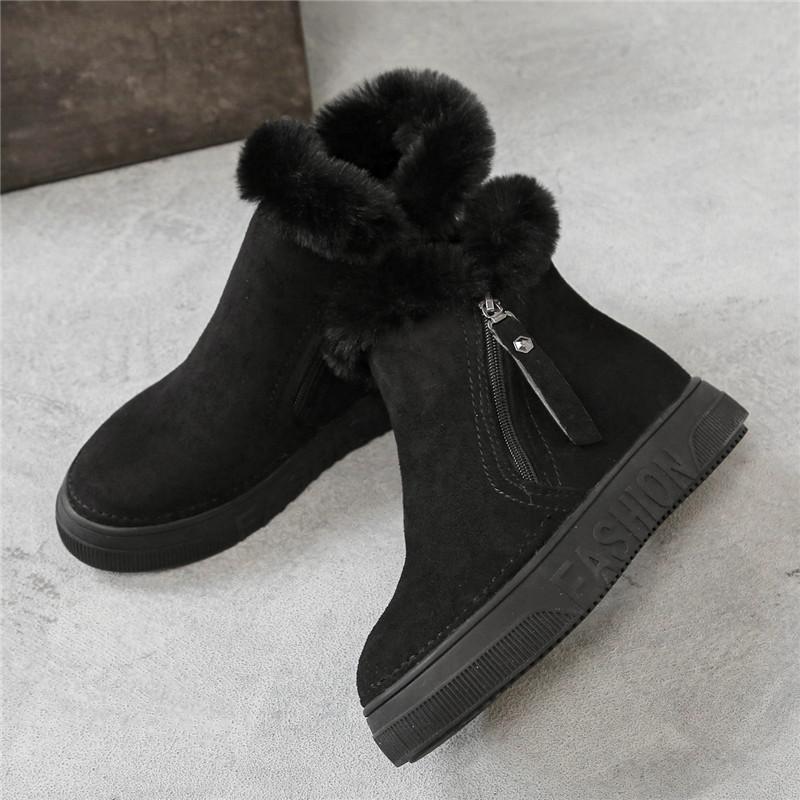 Lovely Women's Girls Lightweight Ankle Winter Autumn Boots Black 35