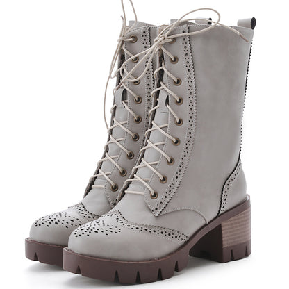 Lovely Women's Martin Urban Boots Grey 34