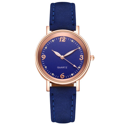 Lovely Women's Fashionable Glow In The Dark Wrist Watch Blue